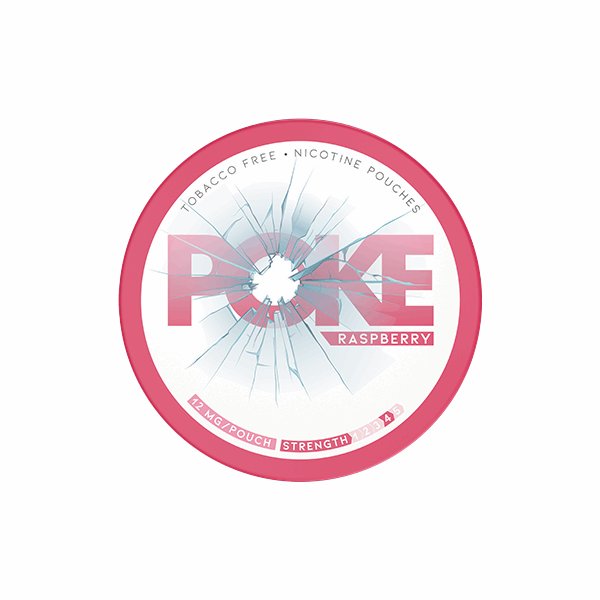 Poke Raspberry 12mg Low Strength Nicotine Pouches