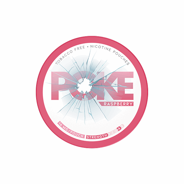 Poke Raspberry 16mg Low Strength Nicotine Pouches